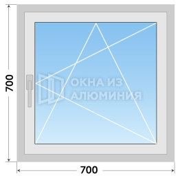 Откидное окно алюминиевое холодное AL-609